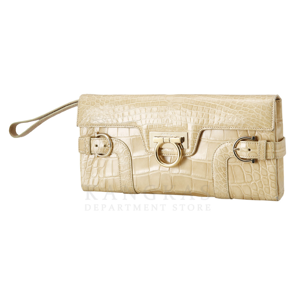 FERRAGAMO(USED)페레가모 간치니 플랩 숄더백